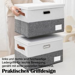Luckice Aufbewahrungsbox 43*30*30cm Aufbewahrungskorb 40L mit günstig online kaufen