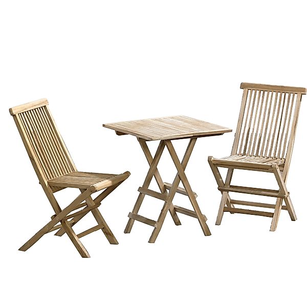 Home Feeling Balkonset 3tlg. Bistroset Teakholz günstig online kaufen