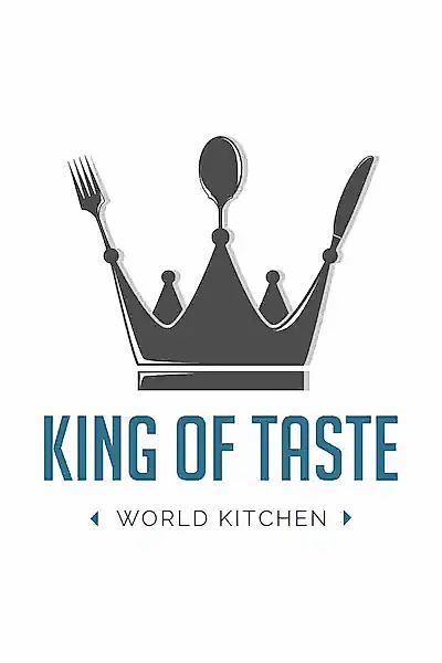 queence Wanddekoobjekt »KING OF TASTE« Stahlschild, Blechschild, Spruch, Wi günstig online kaufen