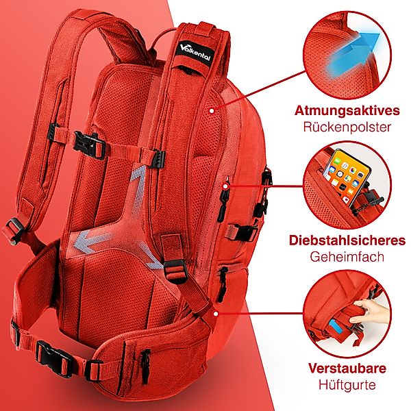 Valkental Wanderrucksack Fahrradrucksack & Outdoor Rucksack günstig online kaufen
