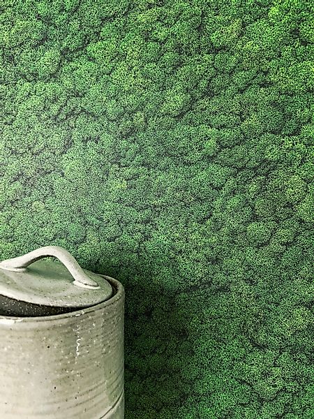 Newroom Vliestapete, Grün Tapete Floral Moos günstig online kaufen