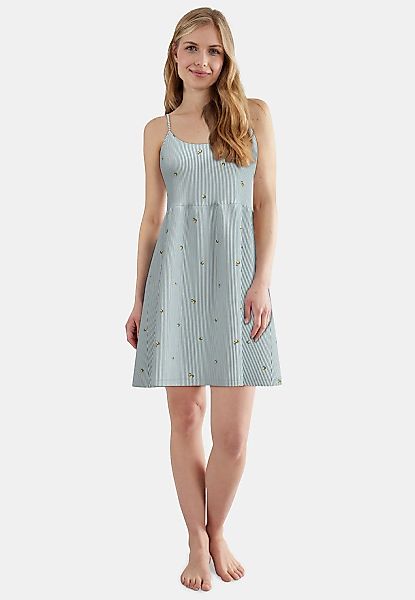 TOM TAILOR Nachthemd gestreift, mit Motiv, schmale Träger, Rundhalsausschni günstig online kaufen
