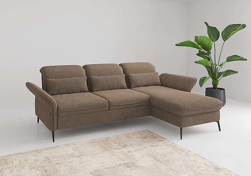 sit&more Ecksofa »Emely, inkl. Sitztiefenverstellung« wahlweise mit Bettfun günstig online kaufen