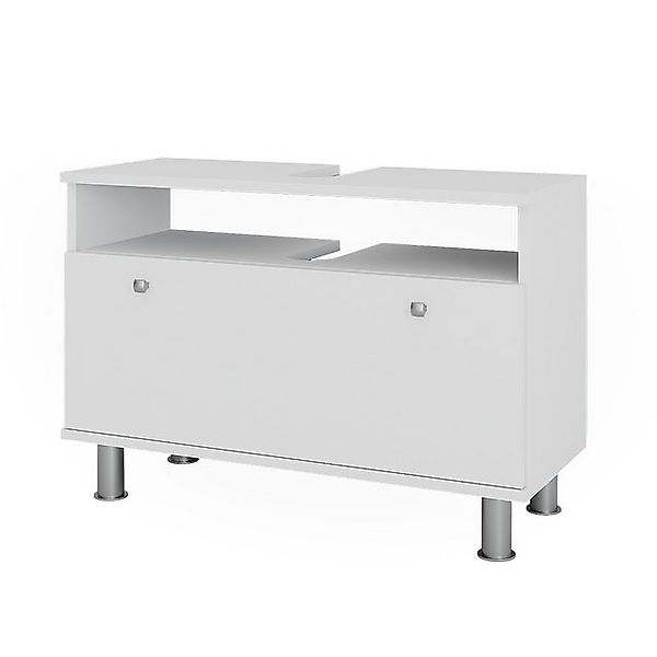 Vicco Waschbeckenunterschrank Fynn, Weiß, 80.2 x 54 cm mit Schublade günstig online kaufen