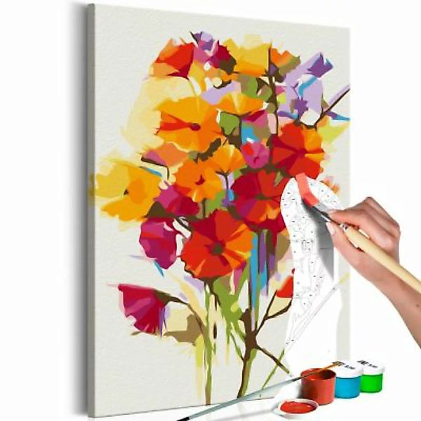 artgeist Malen nach Zahlen Summer Flowers mehrfarbig Gr. 40 x 60 günstig online kaufen
