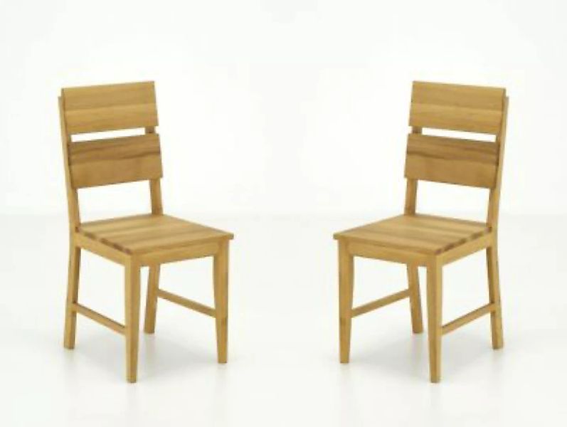 vaja 2er-Set Esszimmerstuhl Massivholz Stühle braun günstig online kaufen