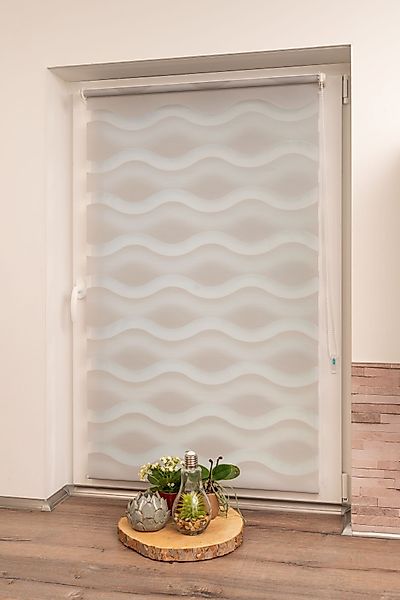 Doppelrollo Welle, K-HOME, Lichtschutz, ohne Bohren, Klemmfix, im Festmaß günstig online kaufen
