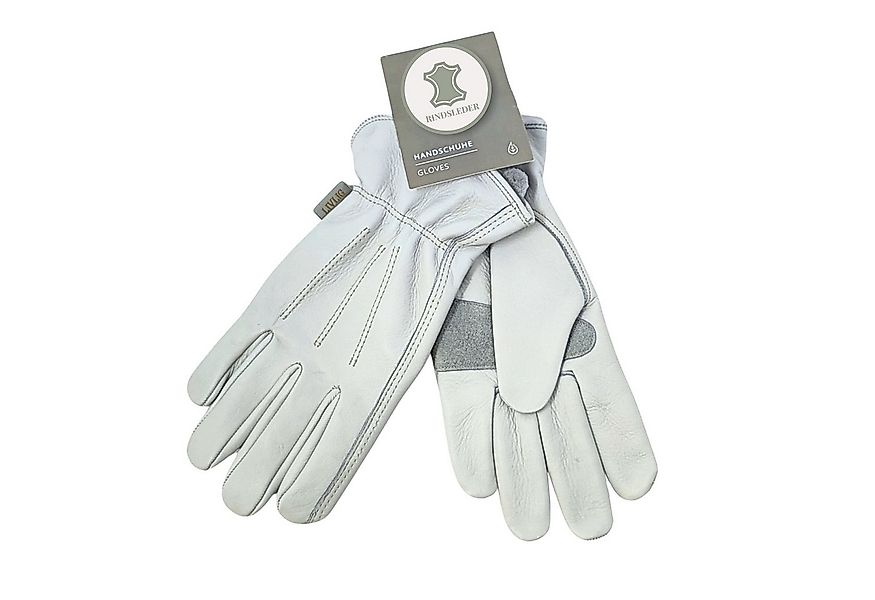 LIVLIG Gartenhandschuhe für Frauen, Lederhandschuhe, 100% Rindsleder, Hellg günstig online kaufen