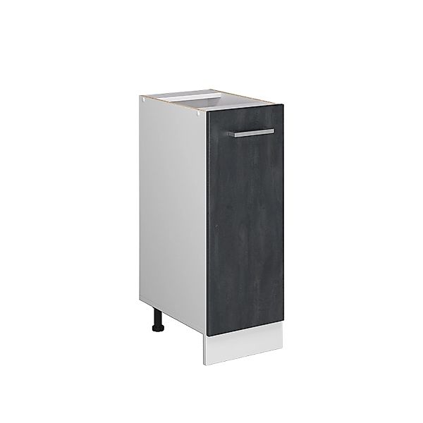 Vicco Apothekerschrank R-Line, Schwarz Beton/Weiß, 30 günstig online kaufen