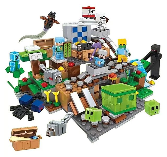 Athlix Klemmbausteine Set kompatibel mit Lego für Minecraft Fans Baustein S günstig online kaufen