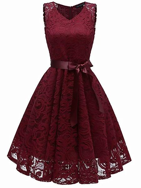 Lamon Abendkleid Kleid der Brautjungfer Abendkleid mit Chiffon Spitzen Maxi günstig online kaufen