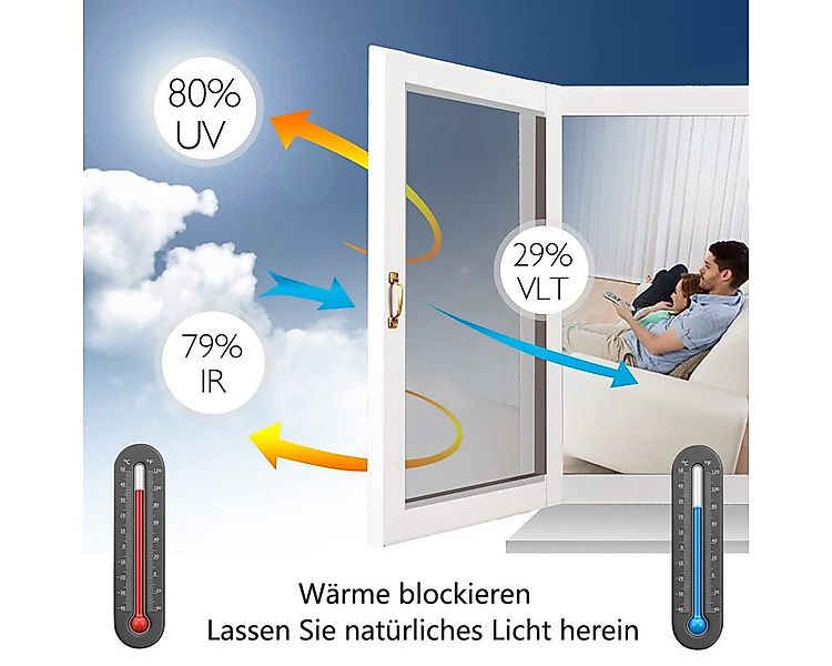 Coonoor Sonnenschutz-Fensterfolie Reflexionsfolie für Fenster, Einweg Sicht günstig online kaufen