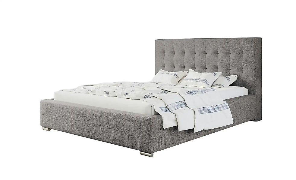 Polsterbett mit Stauraum Crawley ¦ grau ¦ Maße (cm): B: 160 H: 104 Betten > günstig online kaufen
