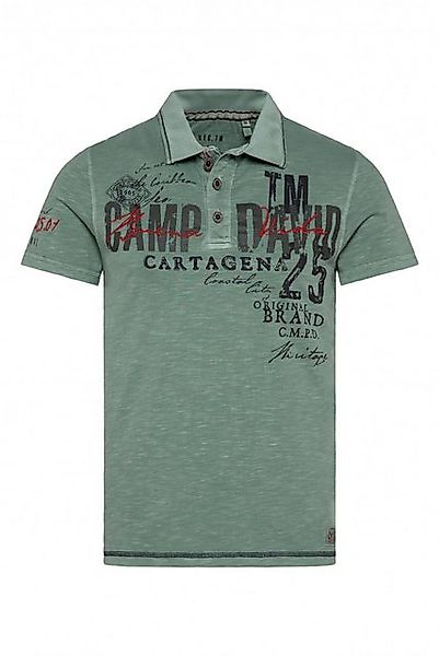 CAMP DAVID Poloshirt mit Stickereien günstig online kaufen