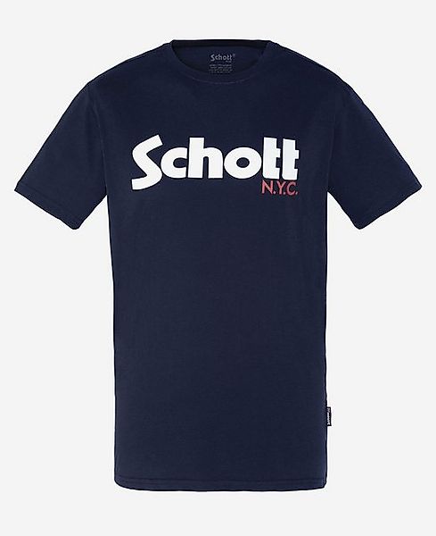 Schott NYC T-Shirt T-Shirt Logo Kurzarmshirt (1-tlg) günstig online kaufen