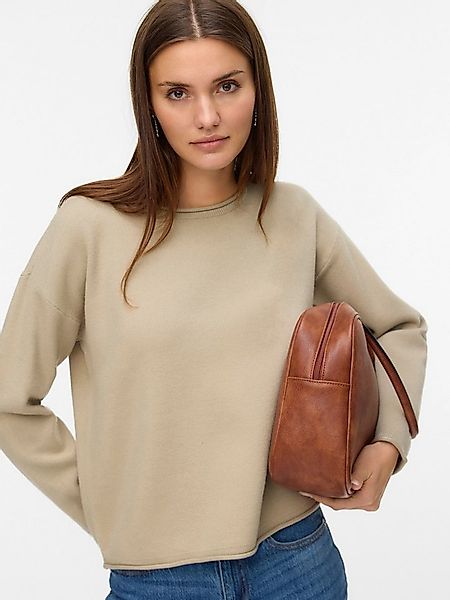 Vero Moda Strickpullover VMGOLD ROLL LS O-NECK PULLOVER GA günstig online kaufen