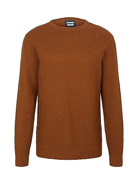 Tom Tailor Herren Rundhals Pullover BASIC STRUCTURED günstig online kaufen