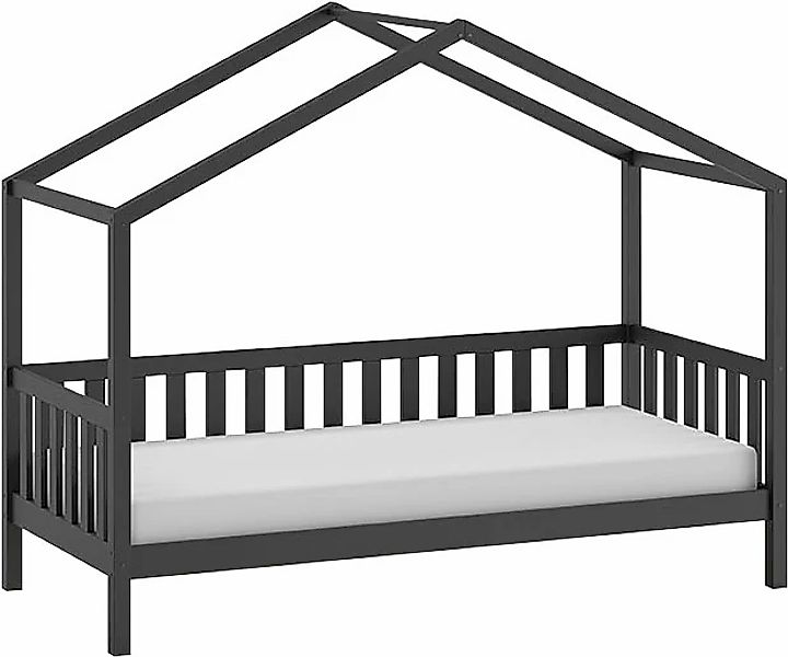 Vipack Hausbett "Dallas, mit Dachaufbau, Kiefer massiv, stabil gebaut", (B/ günstig online kaufen