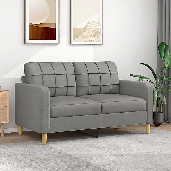 Vidaxl 2-sitzer-sofa Dunkelgrau 140 Cm Stoff günstig online kaufen