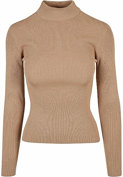 URBAN CLASSICS Sweater "Urban Classics Damen Ladies Rib Knit Turtelneck Swe günstig online kaufen