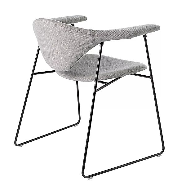 Gubi - Masculo Dining Chair Stoff - grau/Stoff Hallingdal 65-123/BxHxT 70x7 günstig online kaufen