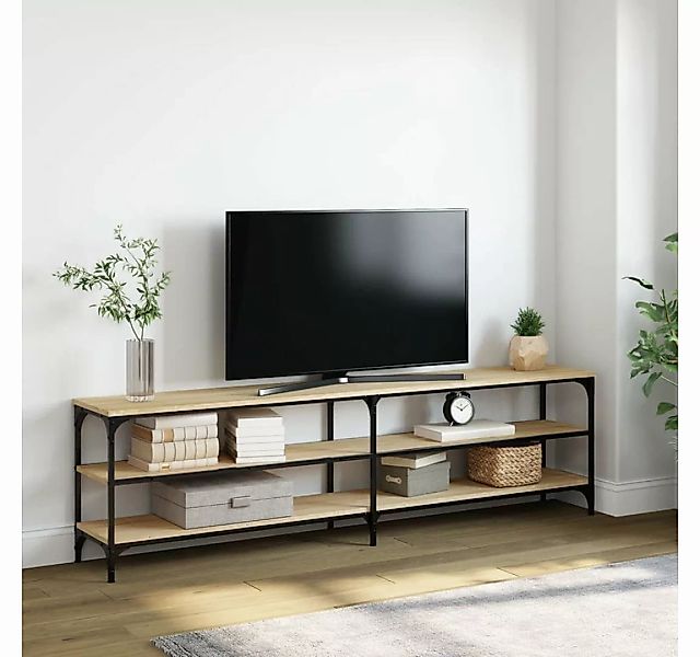 furnicato TV-Schrank Sonoma-Eiche 180x30x50 cm Holzwerkstoff und Metall günstig online kaufen