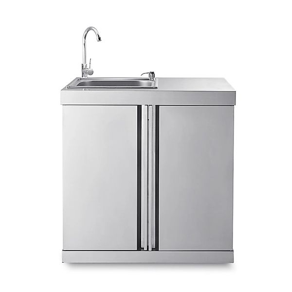 MyOutdoorKitchen Modul mit Spülbecken und Aufbewahrungsschrank Stainless Co günstig online kaufen