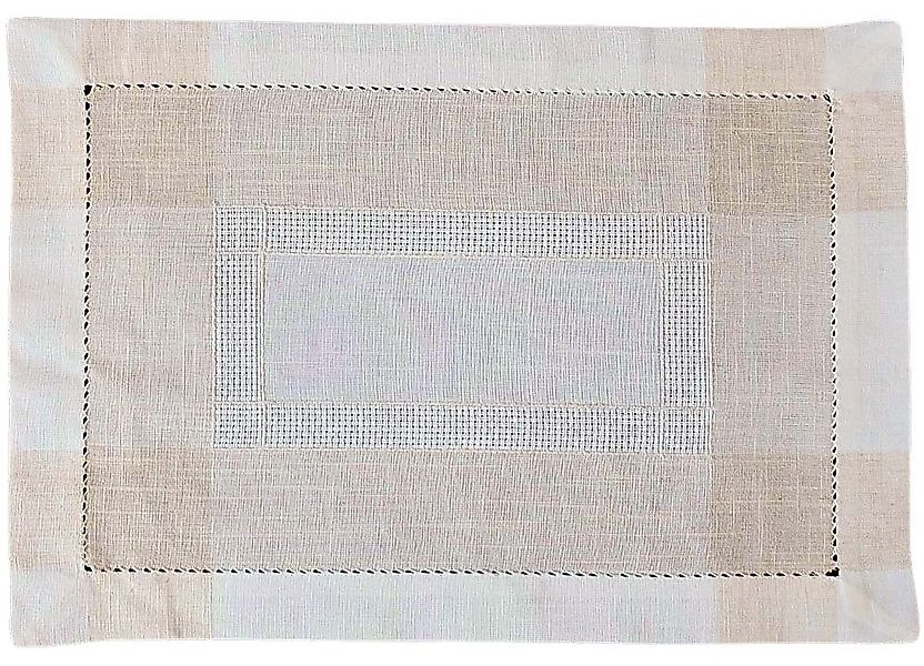 matches21 HOME & HOBBY Tischdecke Tischläufer ALMA Leinenoptik mit Hohlsaum günstig online kaufen