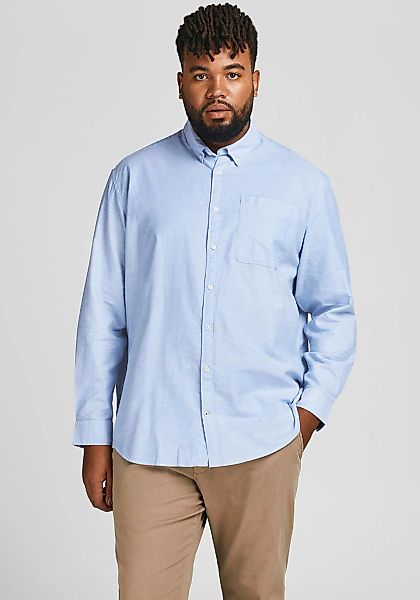 Jack & Jones Herren Freizeit Hemd JJEOXFORD Comfort Fit Plussize günstig online kaufen