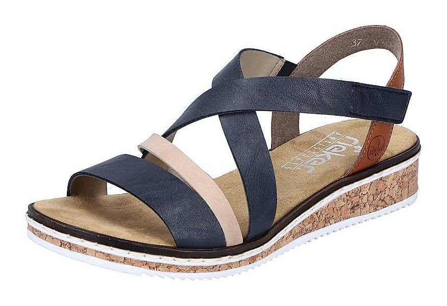 Rieker Riemchensandale, Sommerschuh, Sandalette, Keilabsatz, mit Klettriemc günstig online kaufen