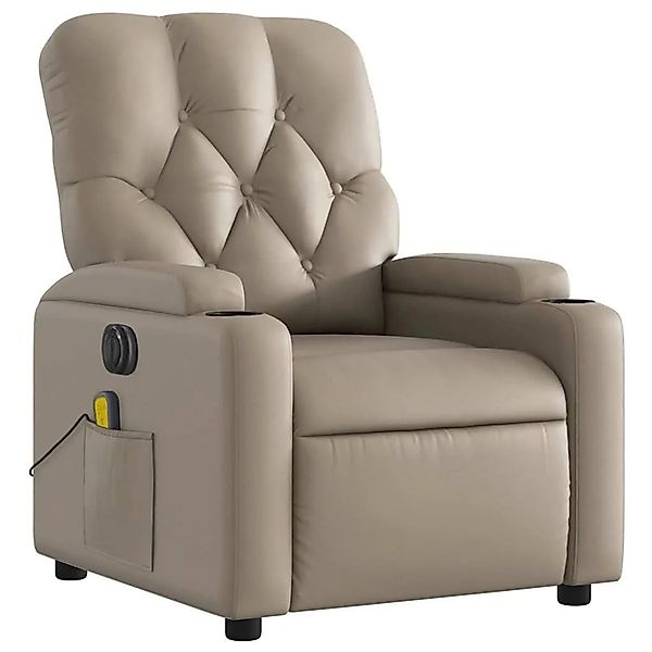 vidaXL Massagesessel Elektrisch Cappuccino-Braun Kunstleder 3204771 günstig online kaufen