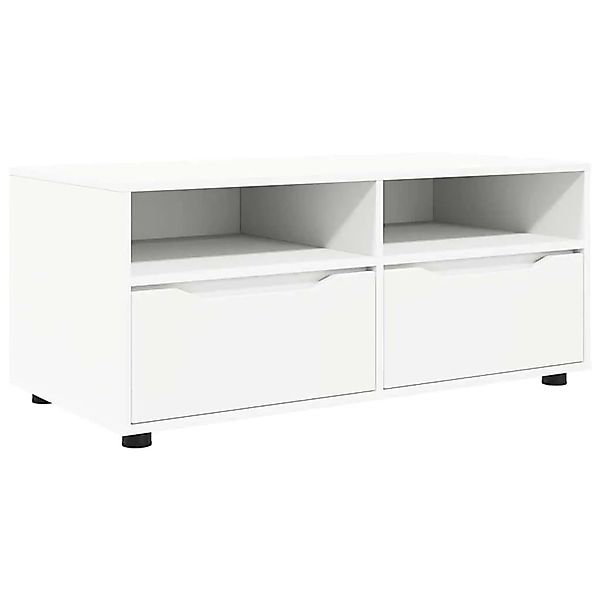 vidaXL TV-Schränk mit Schubladen Weiß 100 x 48 x 43 cm Holzwerkstoff 888927 günstig online kaufen