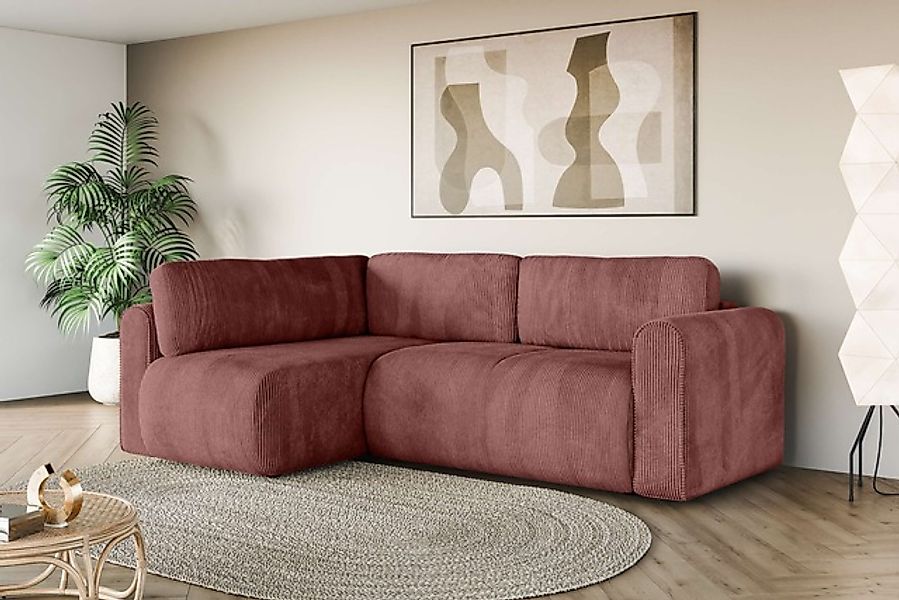 INOSIGN Ecksofa »Zacharia wahlweise Schlafsofa mit Bettkasten, B/T/H 250/16 günstig online kaufen