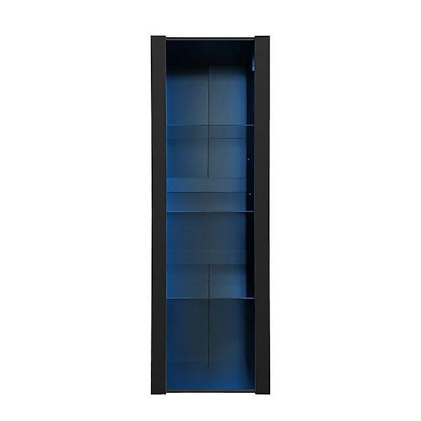 Gotagee Vitrine Hochglanz-Vitrinenschrank Stehschrank Hochschrank Schließfä günstig online kaufen