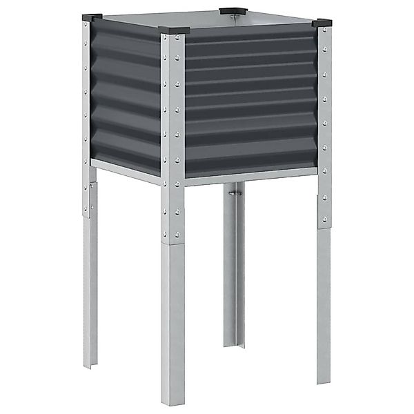 vidaXL Blumentopf Pflanzkübel Anthrazit 45x45x88 cm günstig online kaufen
