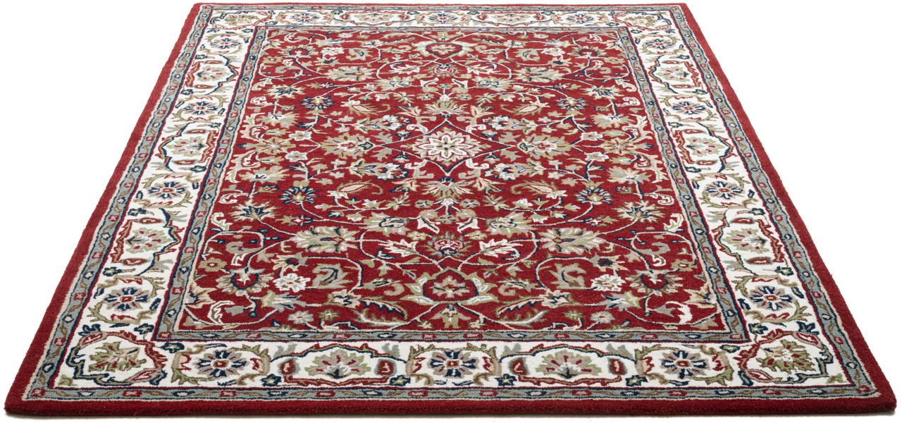 THEKO Wollteppich "Royal Orient Isfahan" rechteckig 14 mm Höhe handgetuftet günstig online kaufen