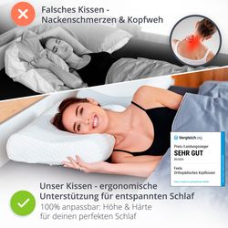 feela Nackenstützkissen Orthopädisches Kopfkissen – entlastet günstig online kaufen