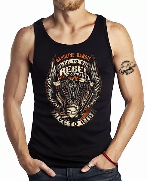 GASOLINE BANDIT® Tanktop Biker Racer Tank Top Muskel-Shirt: Rebel Pride günstig online kaufen