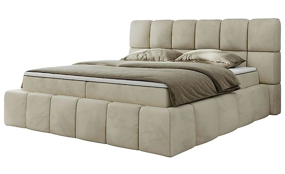 Boxbett mit Bettkasten Nira ¦ beige ¦ Maße (cm): B: 194 H: 113 Betten > Kom günstig online kaufen