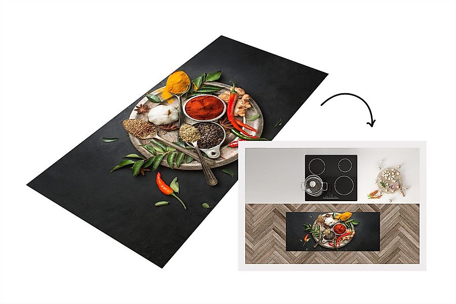 MuchoWow Küchenläufer Gewürze - Teller - günstig online kaufen