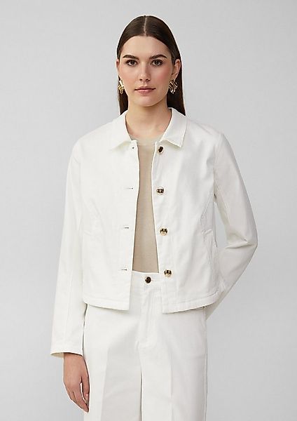 s.Oliver Funktionsjacke Indoor-Jacke Verkürzte Jeansjacke mit Hemdkragen günstig online kaufen