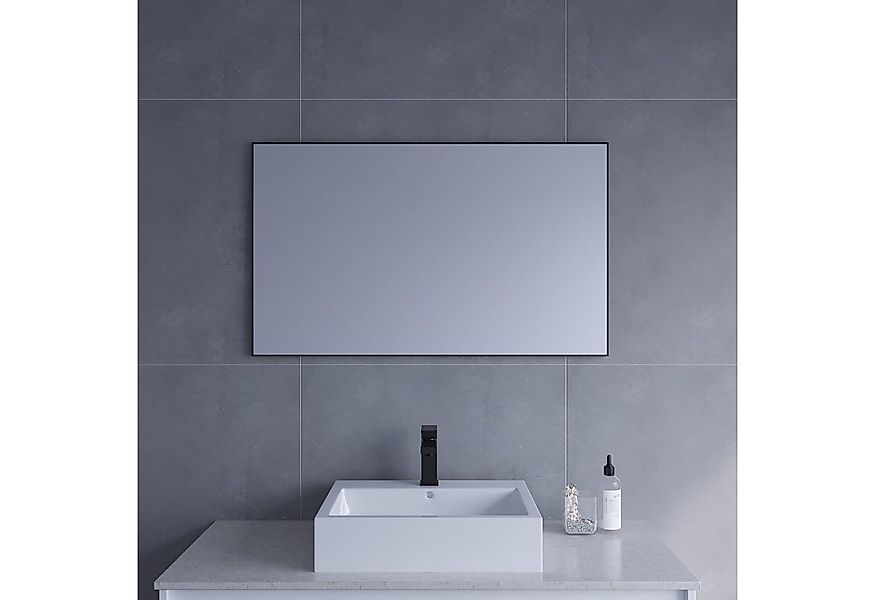 AQUABATOS Spiegel Wandspiegel schwarz Flur Spiegel Wand groß Badezimmer 100 günstig online kaufen
