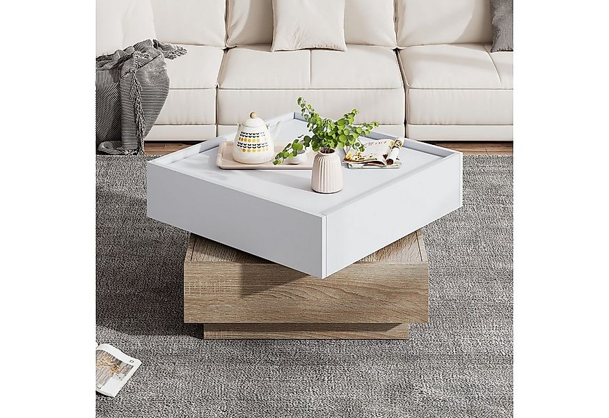STILVORA Couchtisch Wohnzimmertsich mit Schubladen,Sofatisch mit drehbare T günstig online kaufen