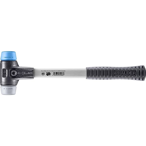 Halder Simplex Schonhammer Ø 30 mm TPE-soft Blau   TPE-mid Grau mit Verstär günstig online kaufen