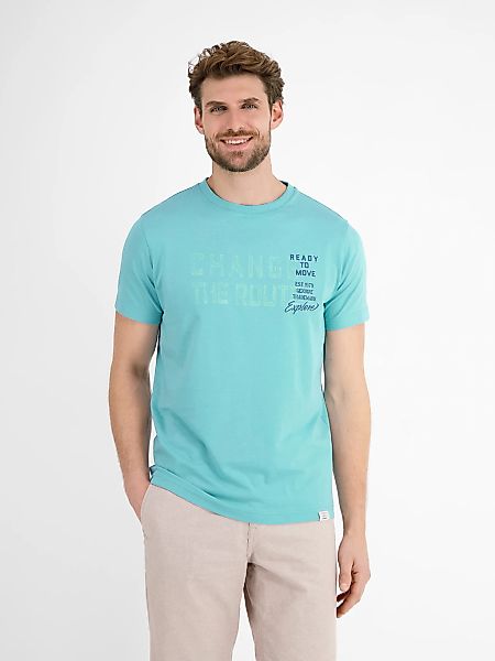 LERROS T-Shirt "LERROS Unifarbenes T-Shirt mit Print" günstig online kaufen