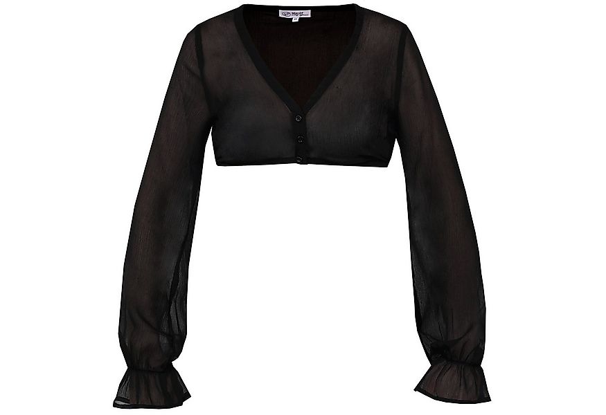 MarJo Dirndlbluse MarJo Trachten 'Arnstein' Langarm, Schwarz günstig online kaufen