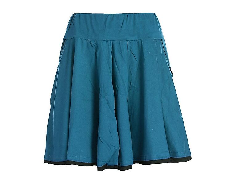 Vishes Minirock Zweifarbiger kurzer Damen-Rock Mini-Rock Tanz-Rock Baumwoll günstig online kaufen