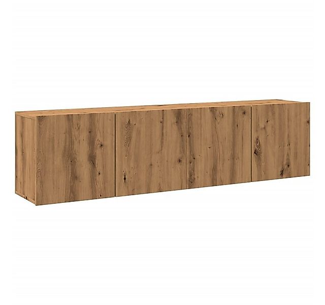 vidaXL TV-Wand TV-Wandschränke 2 Stk. Artisan-Eiche 80x30x41 cm, (2-St) günstig online kaufen