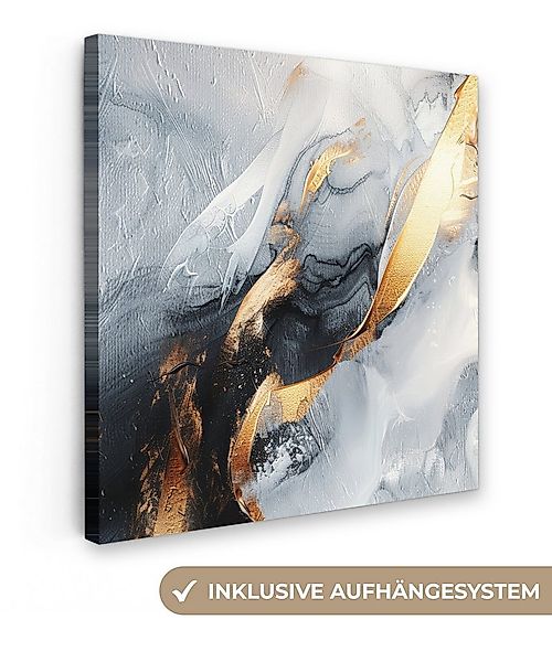 OneMillionCanvasses® Leinwandbild Abstrakt - Gold - Farbe - Ästhetik - Kuns günstig online kaufen