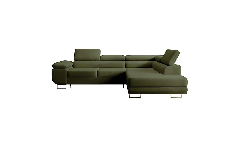 Selsey Ecksofa mit Schlaffunktion Stevil ¦ grün ¦ Maße (cm): B: 275 H: 90 P günstig online kaufen